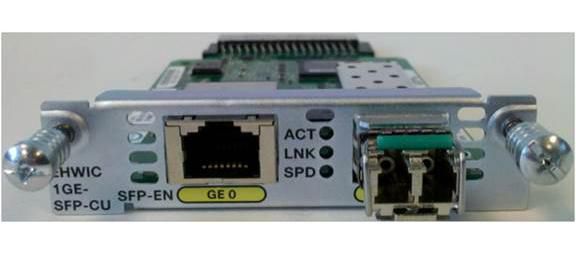 1-port GE WAN NIM, dual-mode - NIM-1GE-CU-SFP-RFB
