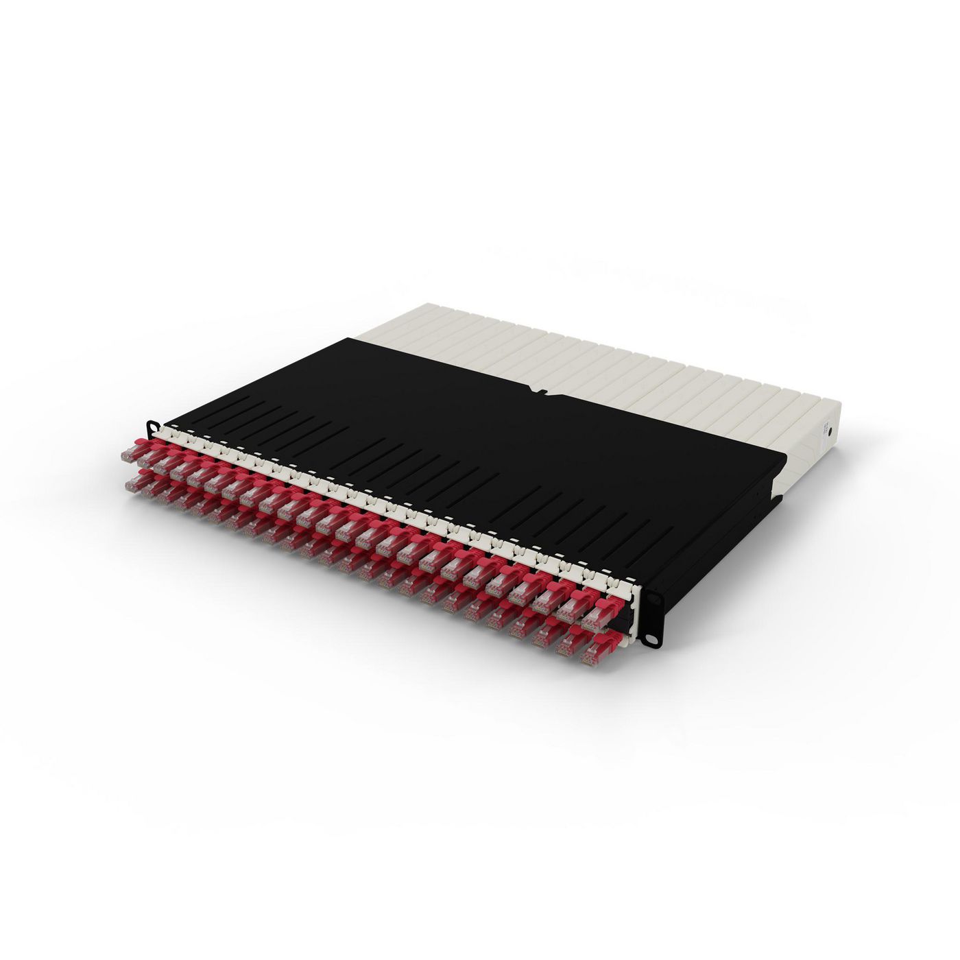 PATCHBOX PONEX8UTPRD cavo di rete Rosso 08 m Cat6a U/UTP UTP (PATCHBOX.ONE 8RU UTP CAT.6A REDFRAME INCL. 24 CASSETTES & 6 PATCH