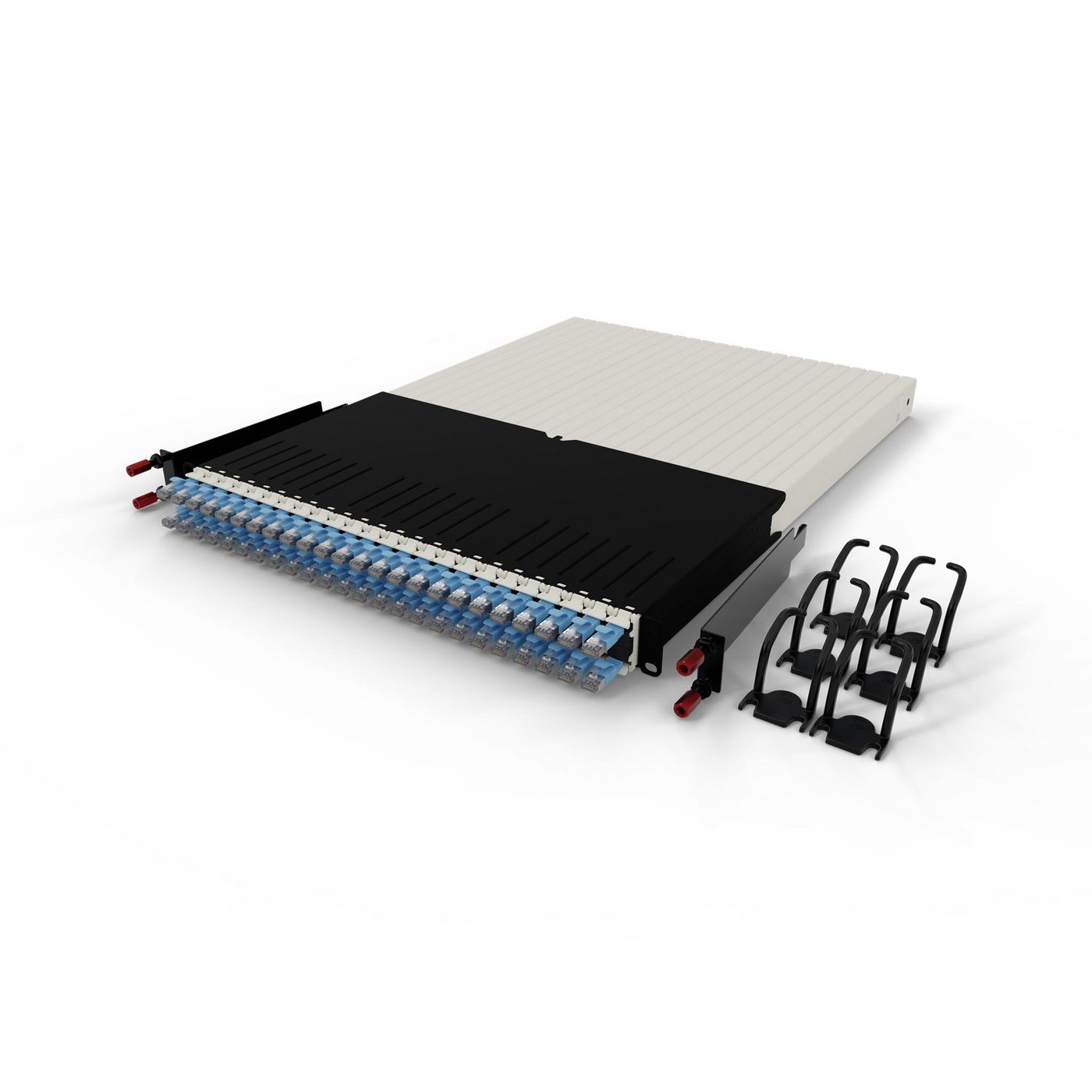 PATCHBOX PONE30STPBL cavo di rete Blu 18 m Cat6a U/FTP STP (PATCHBOX.ONE 30RU CAT.6A STP BLUE 18MINCL. MOUNTING RAILS & 6 PCS P