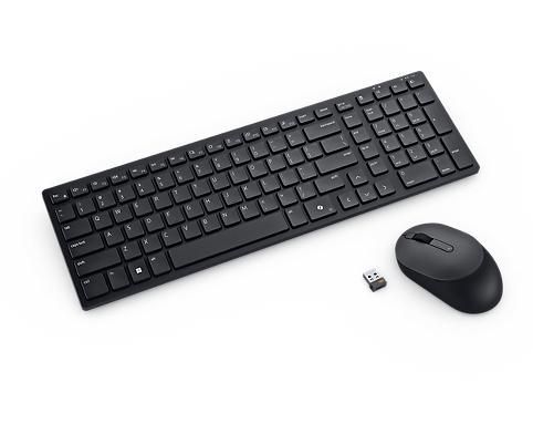DELL KM555 tastiera Mouse incluso Universale RF senza fili Bluetooth QWERTY US International Nero