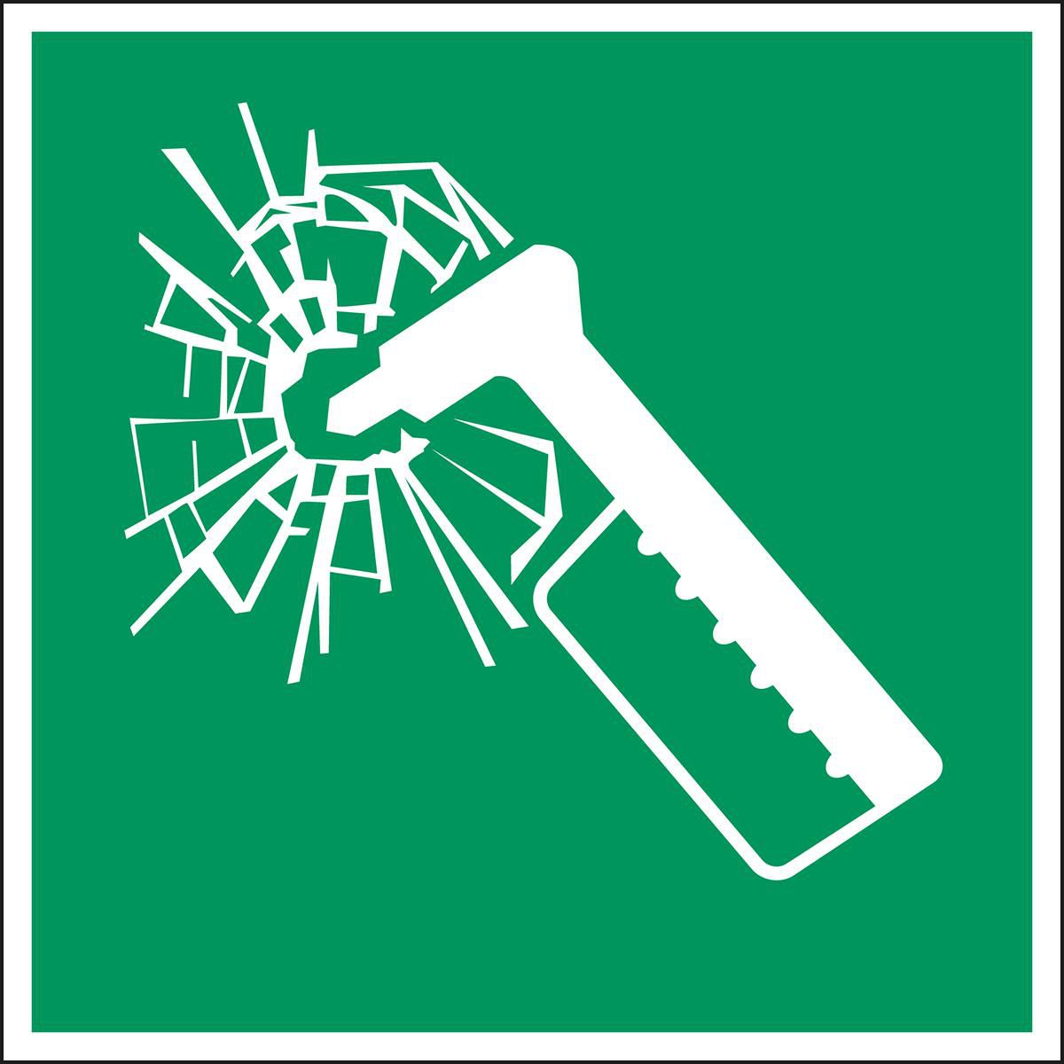 Brady EE025NTPP-315X315-1 W128398178 ISO Safety Sign - Emergency 