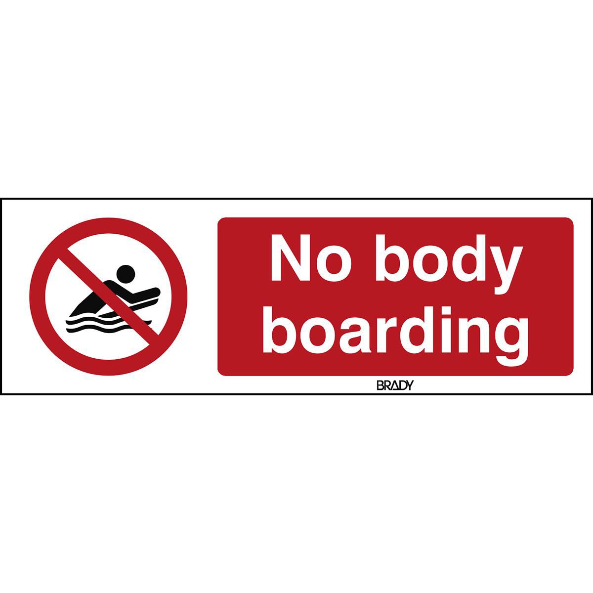 Brady PP063EN481PP-600X200-1 W128404048 ISO Safety Sign - No body 
