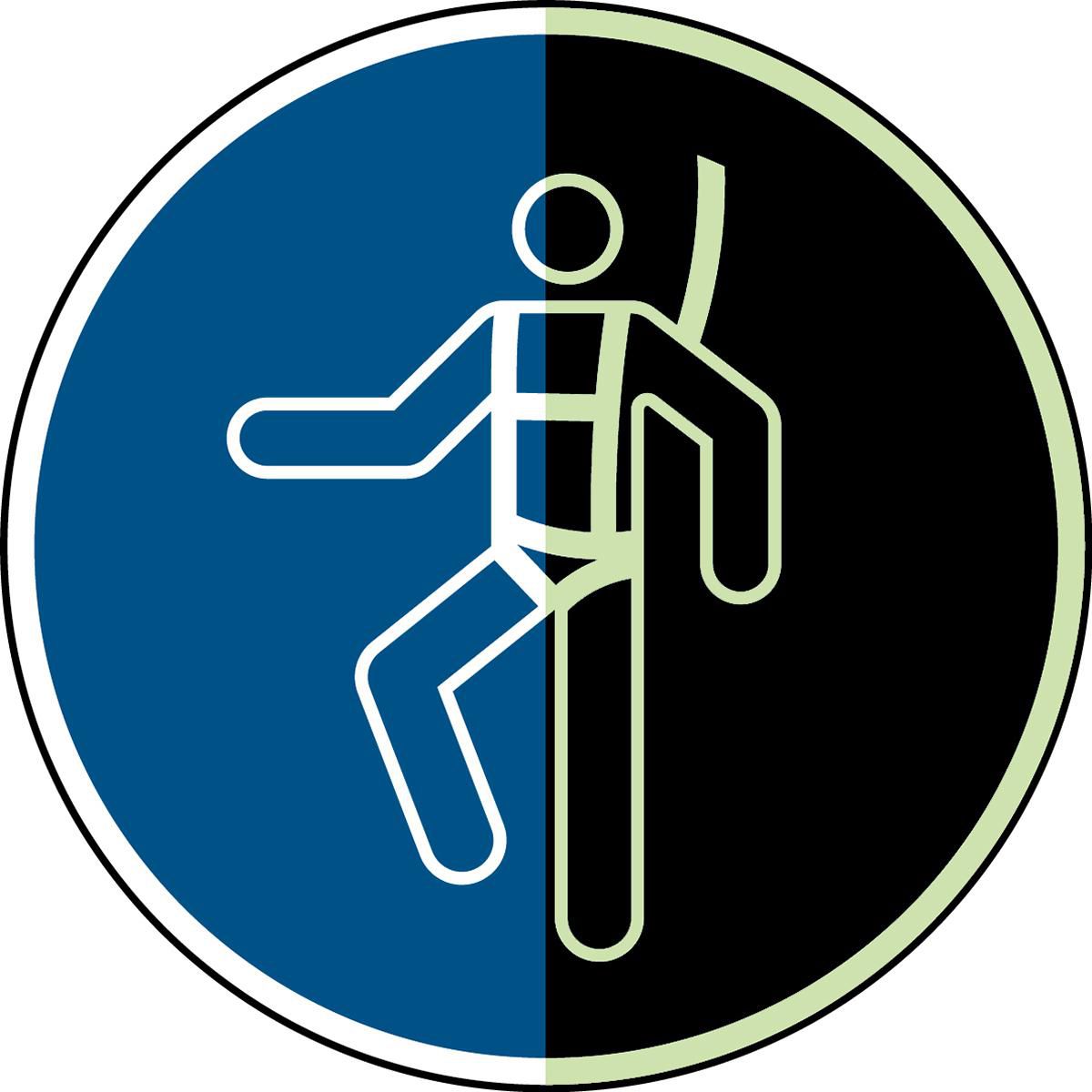 Brady MM018NT-PP-PHOLUMB-DIA 1501-B W128411276 Glow-in-the-dark safety sign 