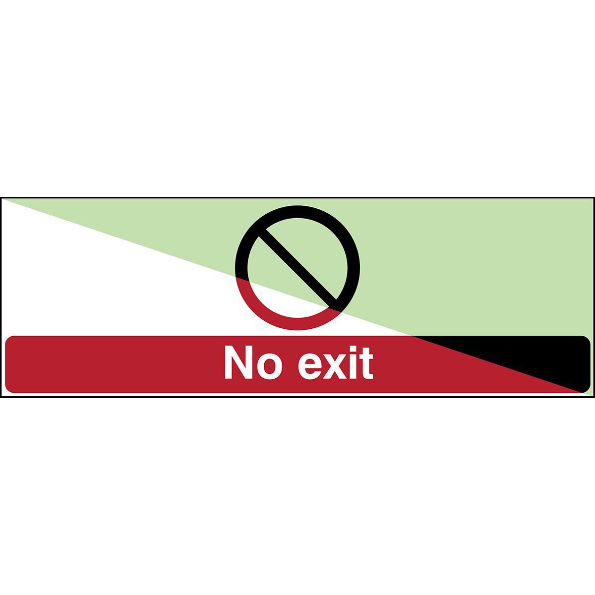 Brady PP001EN53-SA-PHOLUMB-450X1501-B W128419365 Glow-in-the-dark safety sign 