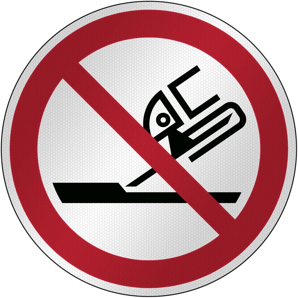 Brady PP032NTRFL-DIA395-1 W128420217 ISO Safety Sign - Do not use 