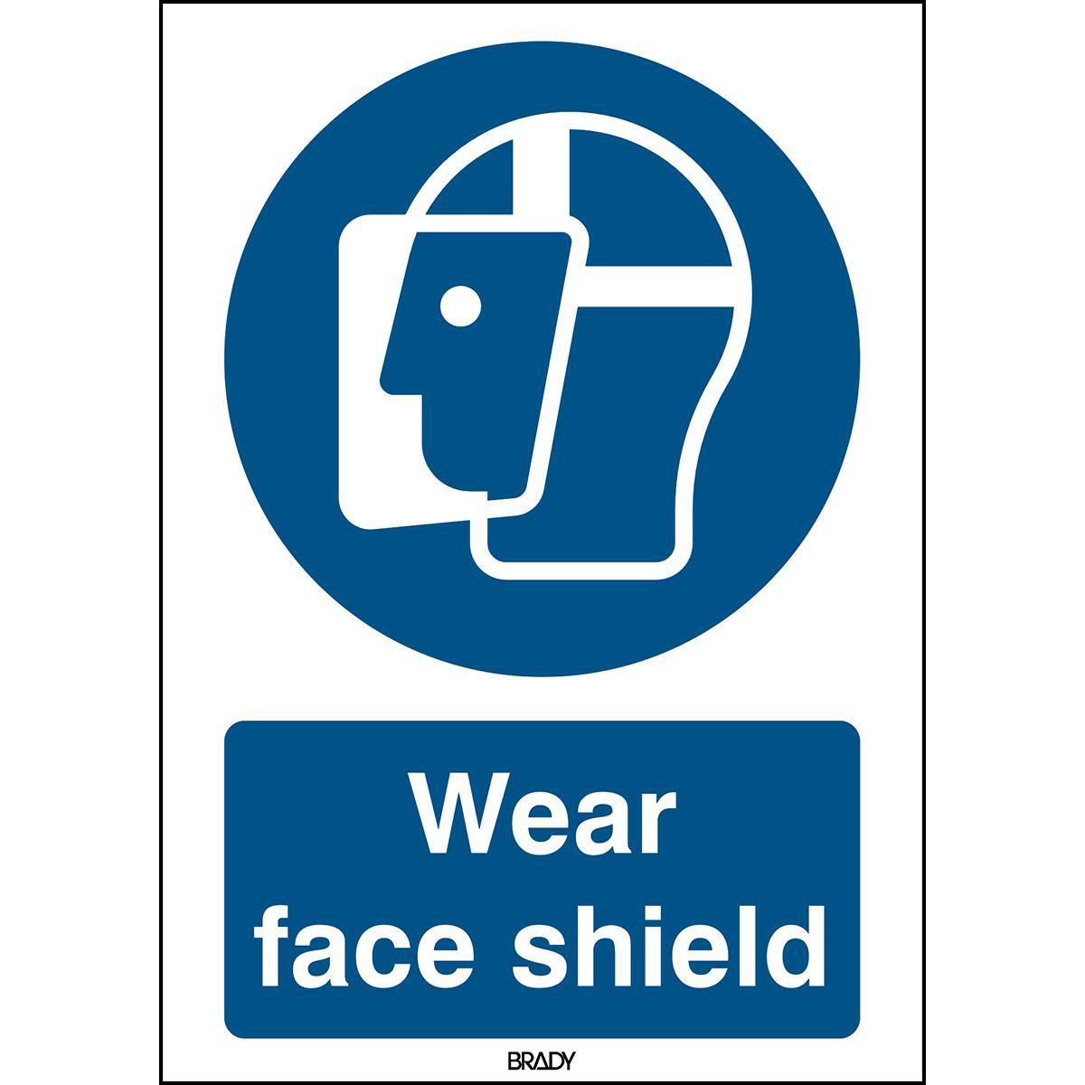 ISO Safety Sign - Wear face 