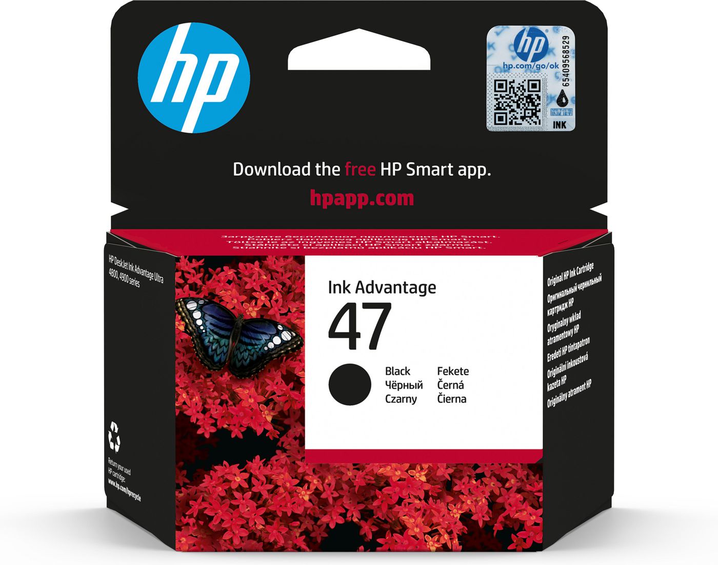 HP Cartuccia di inchiostro nero originale 47