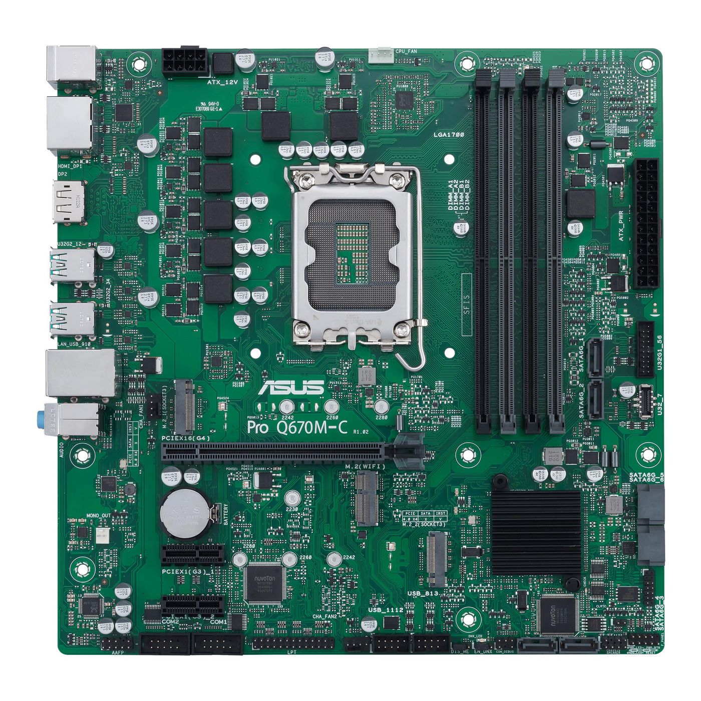 ASUS PRO Q670M-C-CSM Intel Q670 LGA 1700 micro ATX (ASUS PRO Q670M-C-CSM S1700/DDR5/2xDPHDMI/vPro/24-7/ATX)