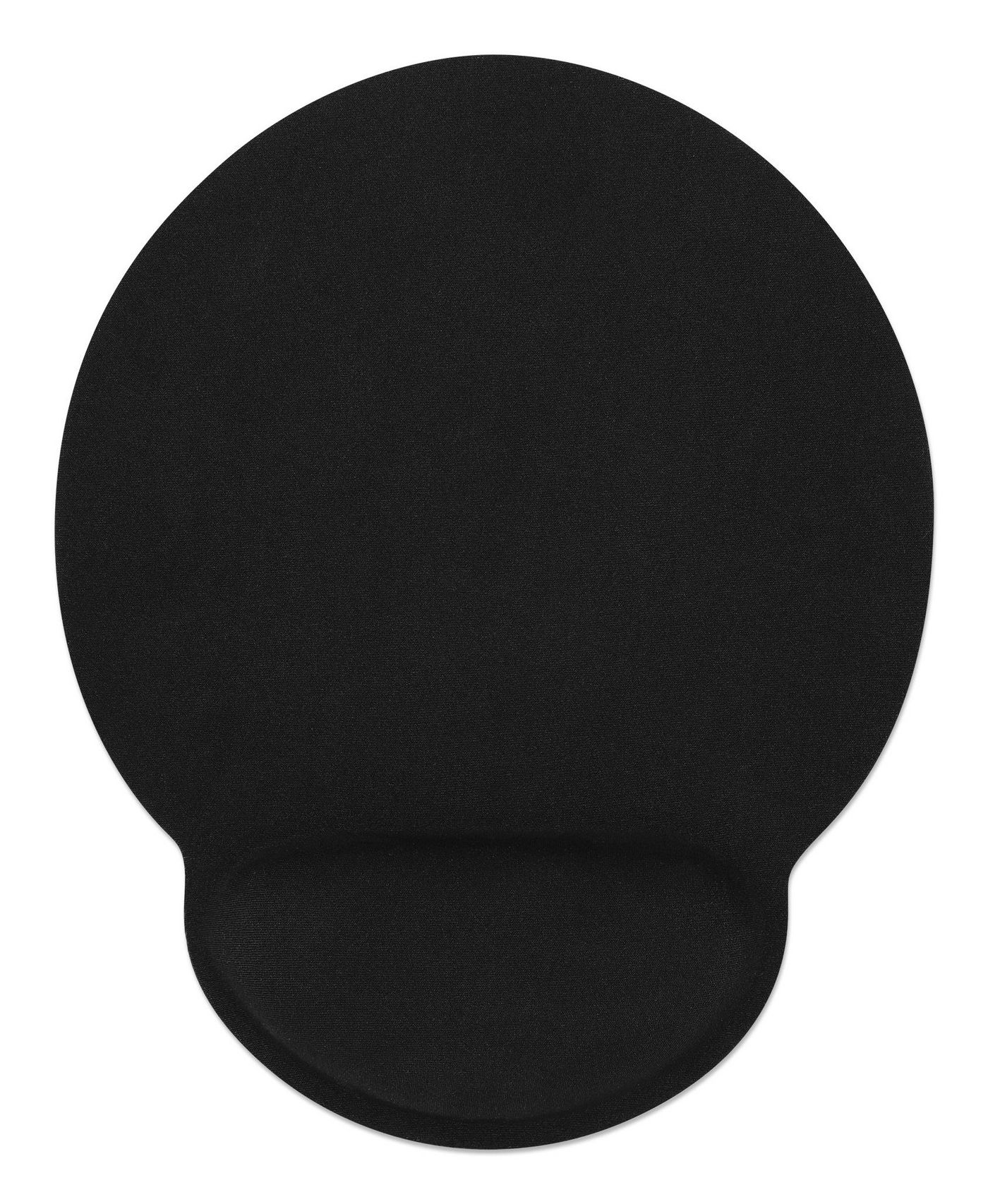 Manhattan Wrist-Rest Mouse Pad, Black Gel-like Foam