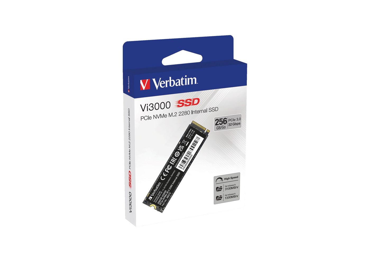Verbatim Vi3000 M.2 256 GB PCI Express 3.0 NVMe