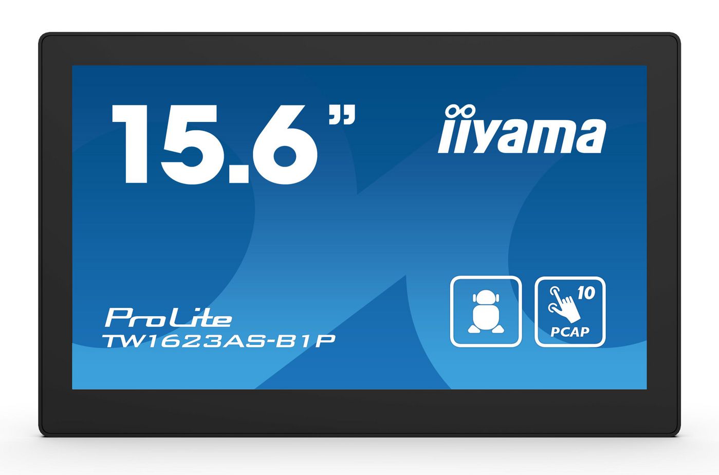 iiyama TW1623AS-B1P visualizzatore di messaggi Pannello piatto interattivo 396 cm (15.6") Wi-Fi 450 cd/m Double Full HD Nero To