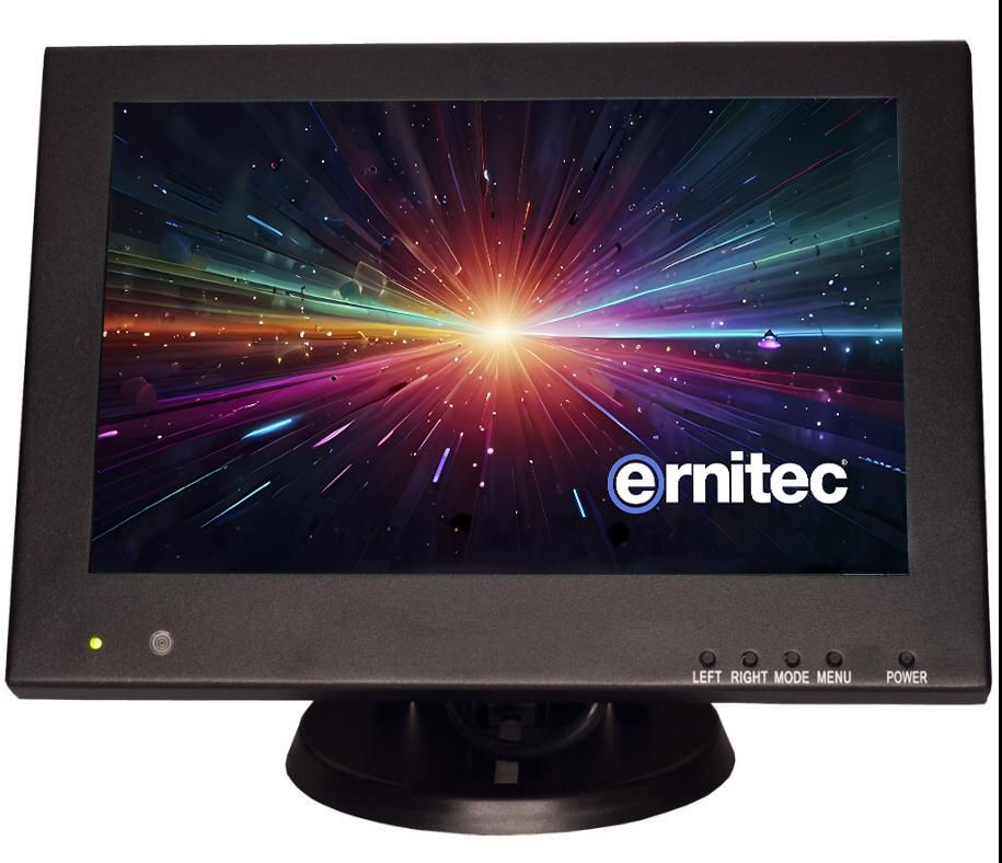 10" Surveillance monitor for - 24/7 Use, 1280 x 800P - Resolution 1 x HDMI 2.0, 1 x VGA, 2 x BNC inputs. 1 x BNC output, 2 x Sp
