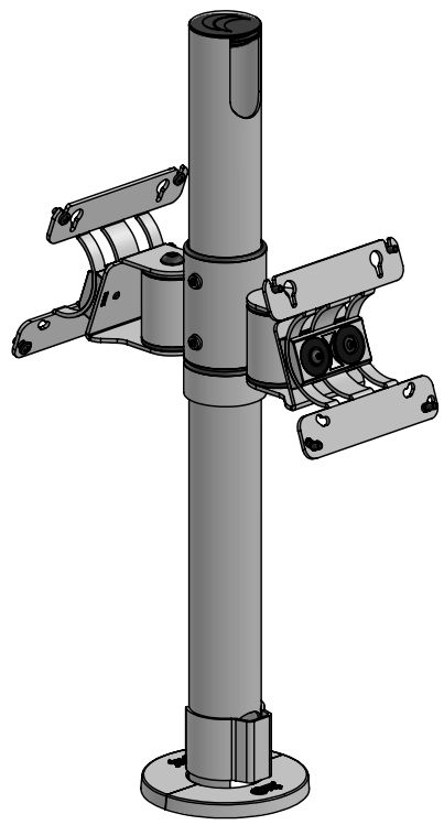 500mm Pole Arc VESA 75/100