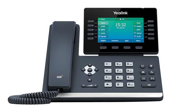 SIP-T54W IP phone Black Wired