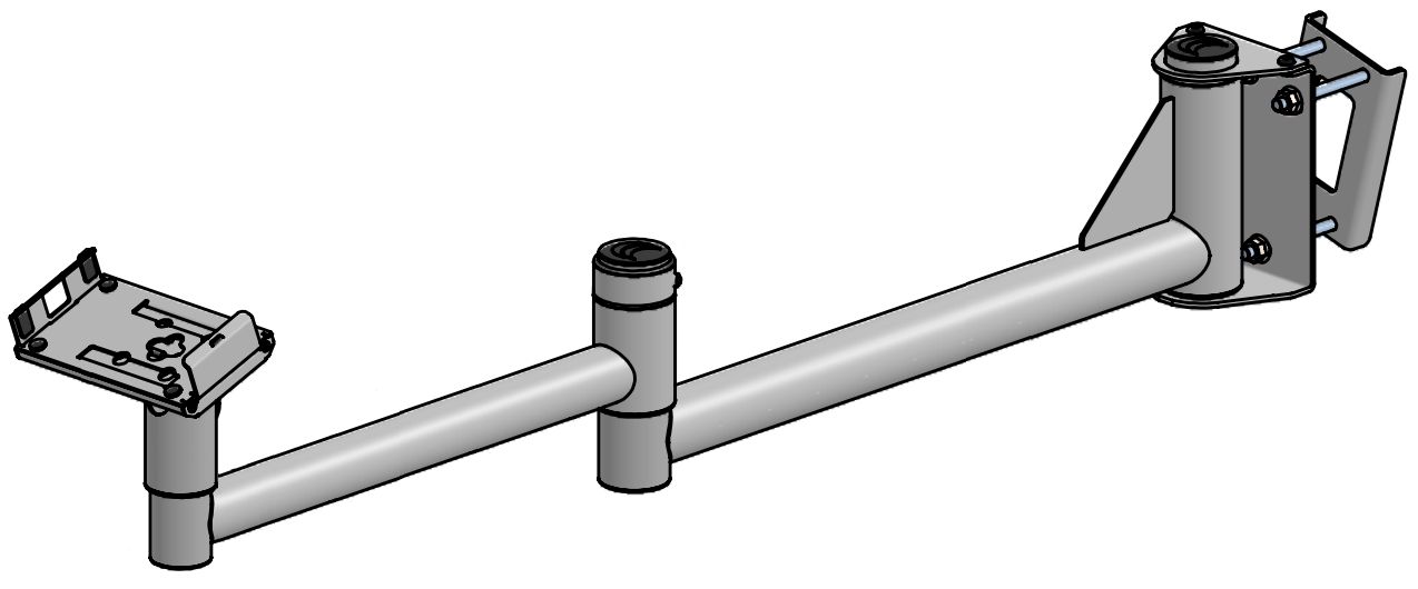 900mm Clamp-on arm with