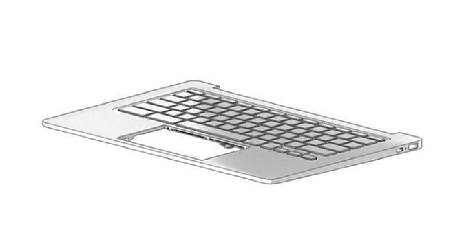 HP M75858-041 W128841770 Top cover with keyboard for 