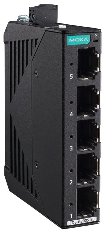 Moxa EDS-G2005-EL-T switch di rete Non gestito Gigabit Ethernet 10/100/1000 Nero Verde (EDS-G2005-EL-T - Warranty 60M)