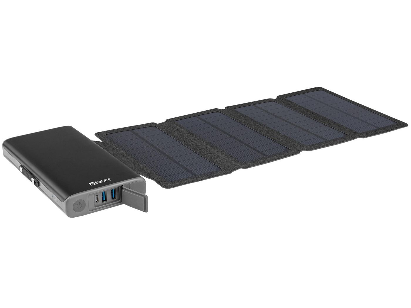 УМБ Sandberg Solar 4-Panel Powerbank 25000, Li-polymer, 420-56