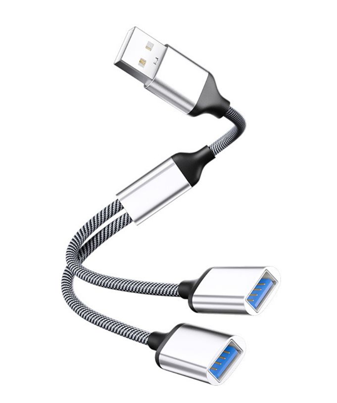 Microconnect MC-USBA-AFAF non classificato (USB-A to 2x USB-A Female, - Silver transfer rate 480Mbps, - 5V 2A, silver color - W
