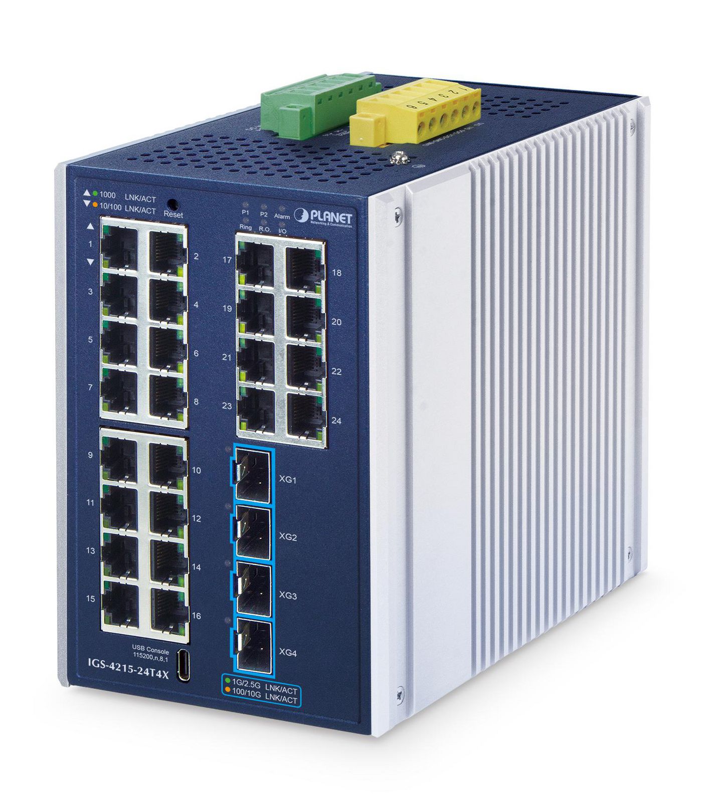 IP30 Industrial L2+ 24-Port - IGS-4215-24T4X