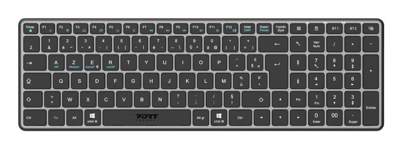 PORT CONNECT - CLAVIER - COMPACT - SANS FIL - 2.4 GHZ BLUETOOTH 5.0 - AZERTY - FRANAIS