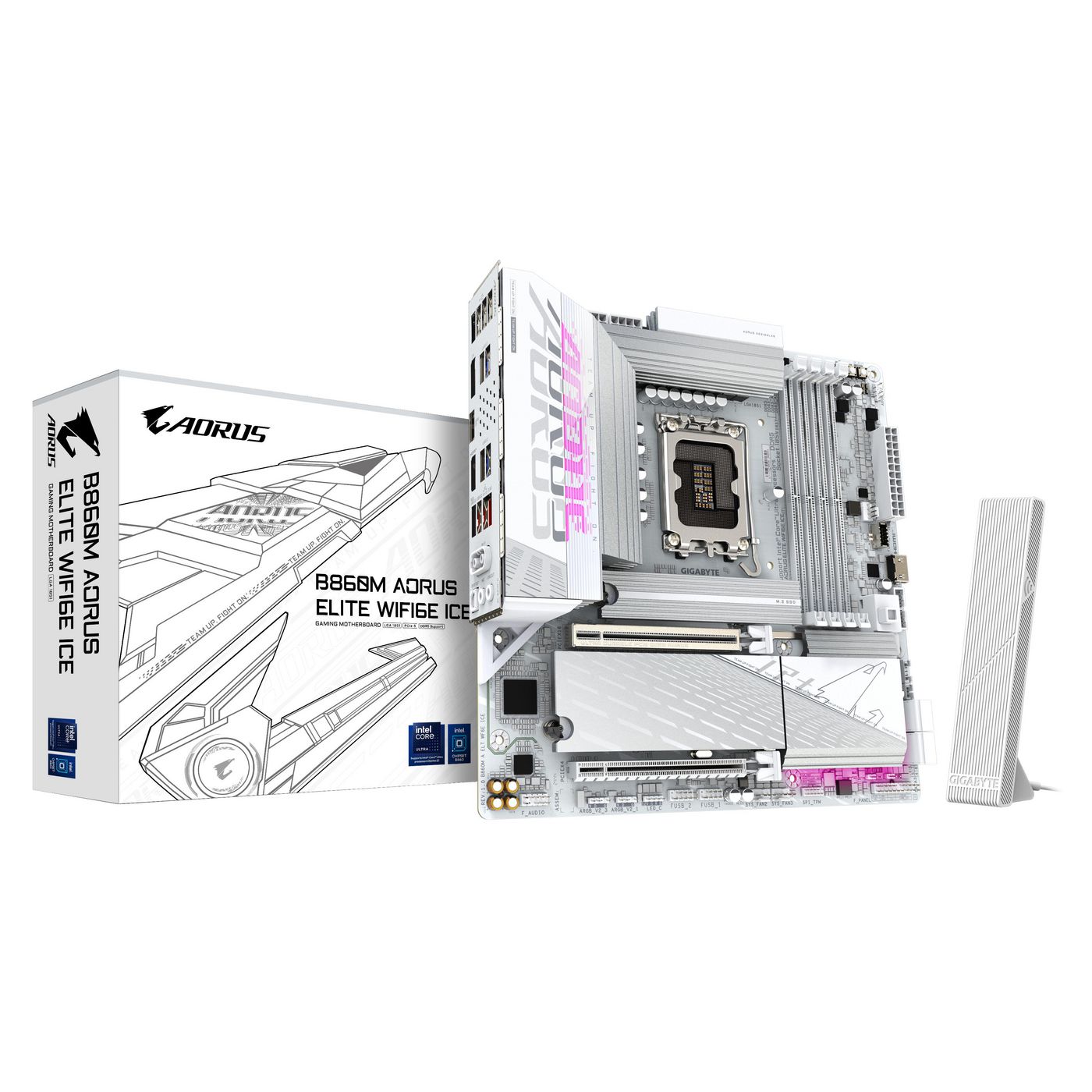 B860M Aorus Elite Wf6E Ice