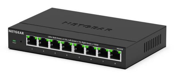 NETGEAR MS308E Non gestito 2.5G Ethernet (100/1000/2500) Nero