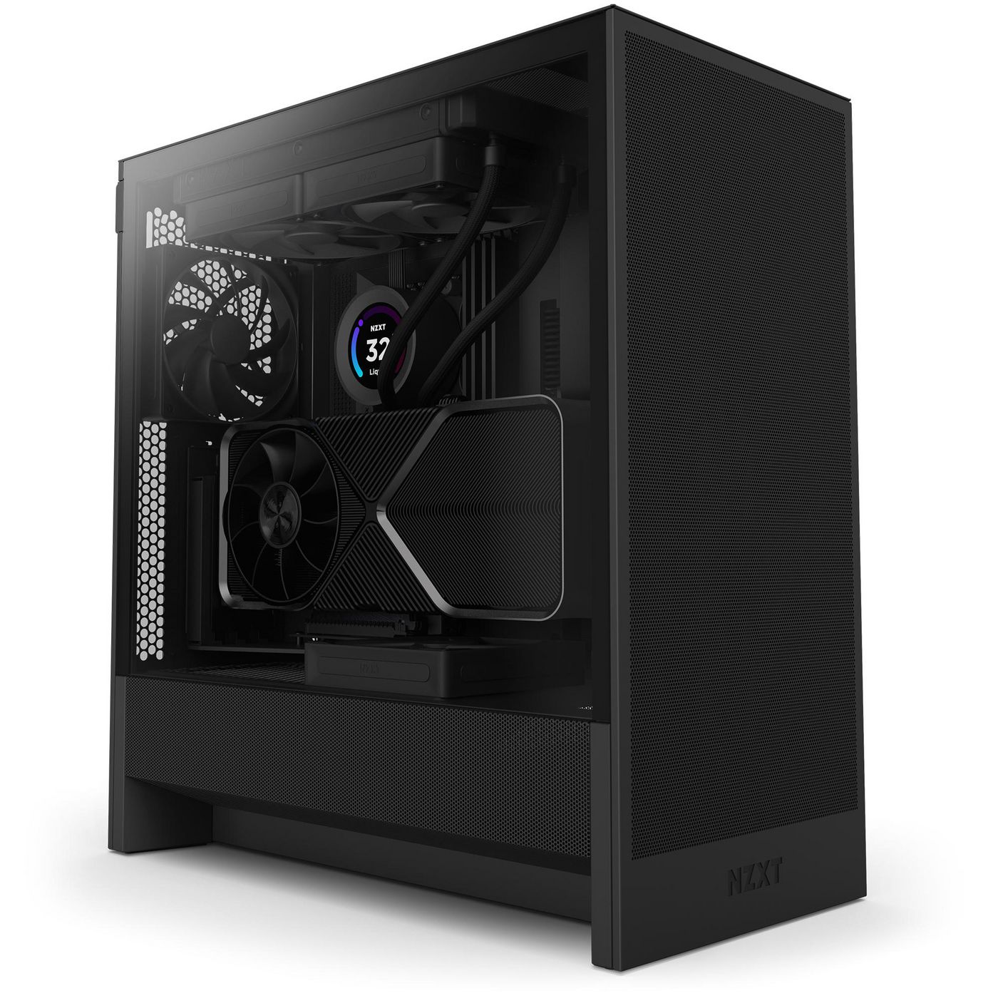 NZXT CC-H52FB-01 W129019699 H5 Flow Midi Tower Black 