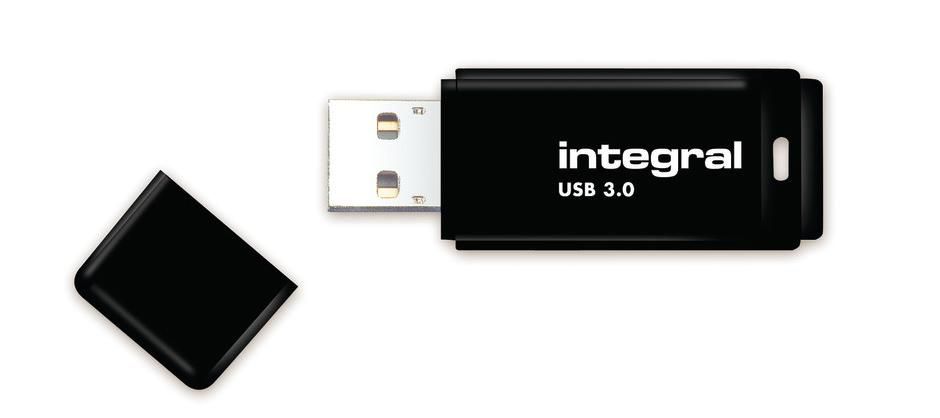 Integral INFD8GBBLK3.0 W129020182 Black 3.0 Usb Flash Drive 8 