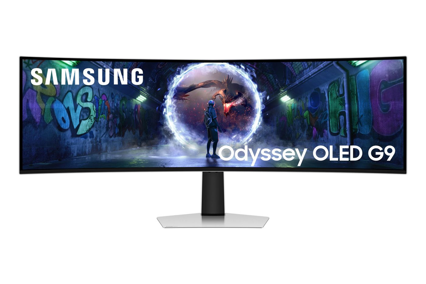 Samsung S49DG934SU Monitor PC 1245 cm (49") 5120 x 1440 Pixel Dual QHD OLED Argento