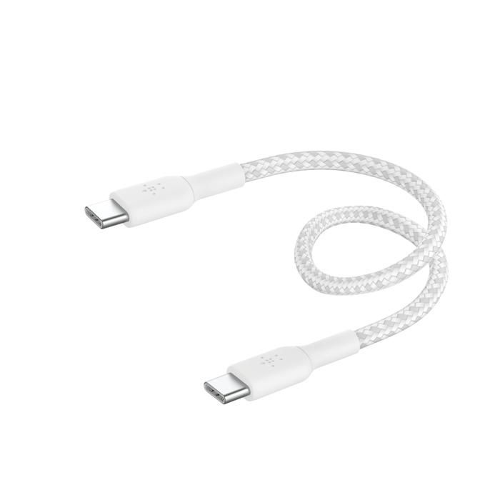 BELKIN BOOST CHARGE - CBLE USB - 24 PIN USB-C (M) POUR 24 PIN USB-C (M) - USB 2.0 - 20 V - 3 A - 15 CM - USB POWER DELIVERY (60