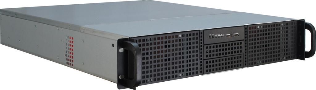 Inter-Tech IPC 2U-20255 versione rack Fuld AT Ingen strømforsyning Sort