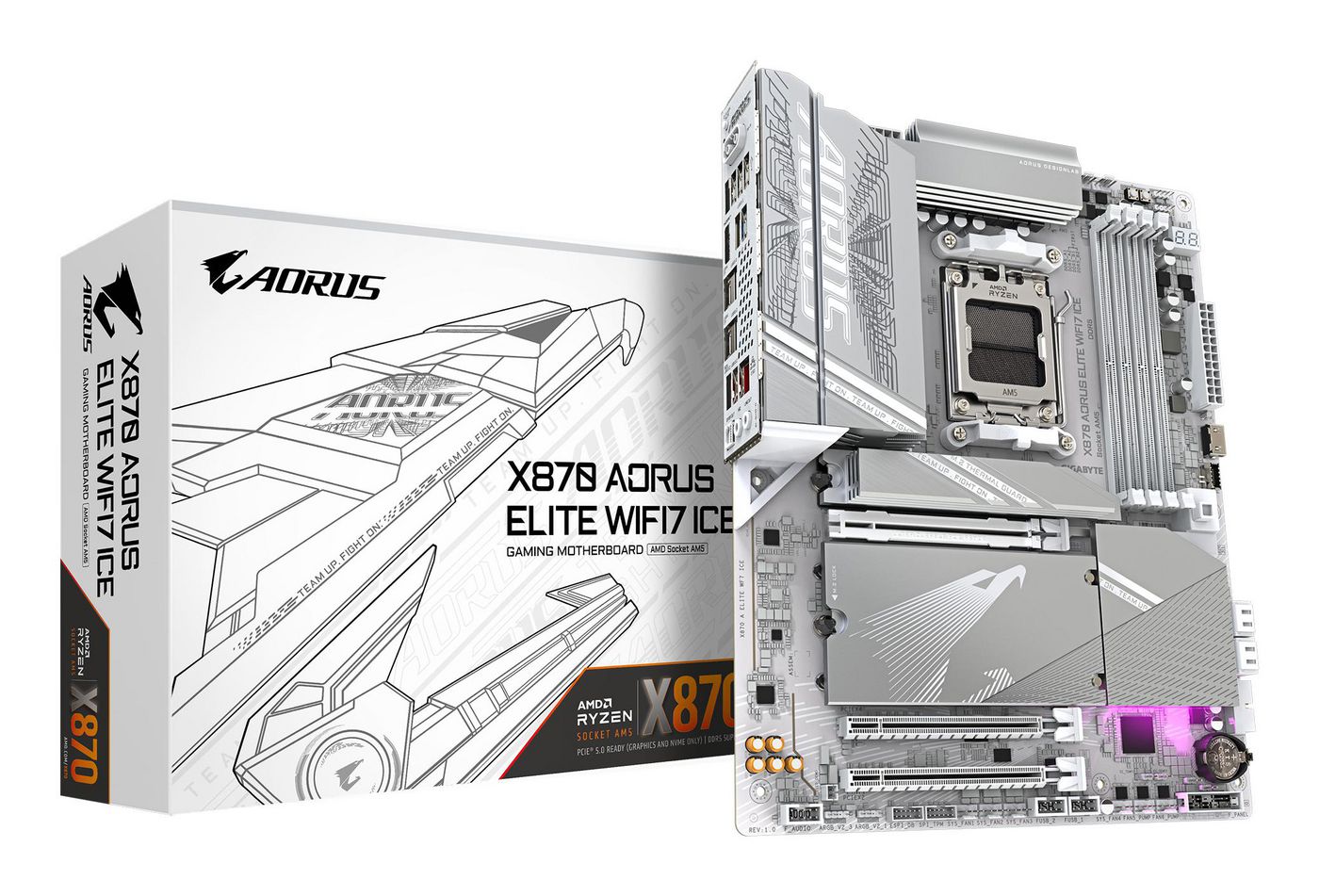 X870 Aorus Elite Wifi7 Ice