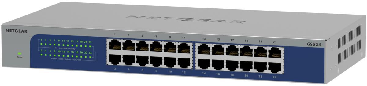 NETGEAR GS524-300EUS switch di rete Non gestito Gigabit Ethernet (10/100/1000) Grigio