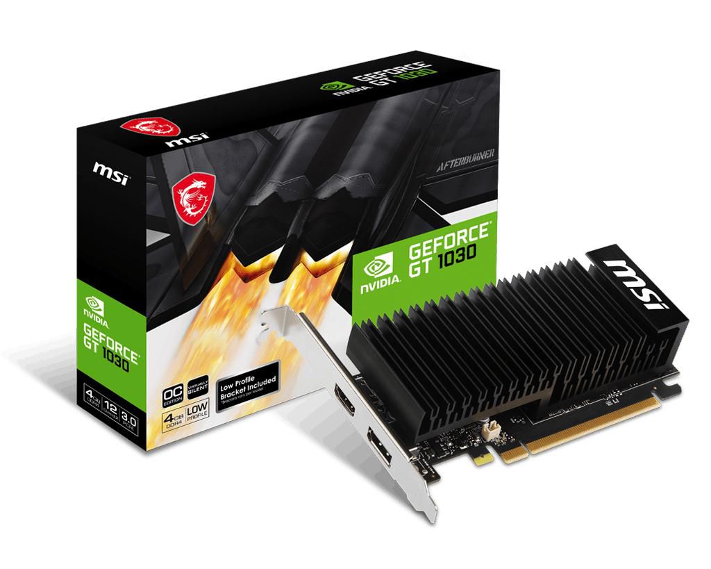 MSI VGA NVIDIA GT 1030 4GHD4 LP OC 4GB DDR4