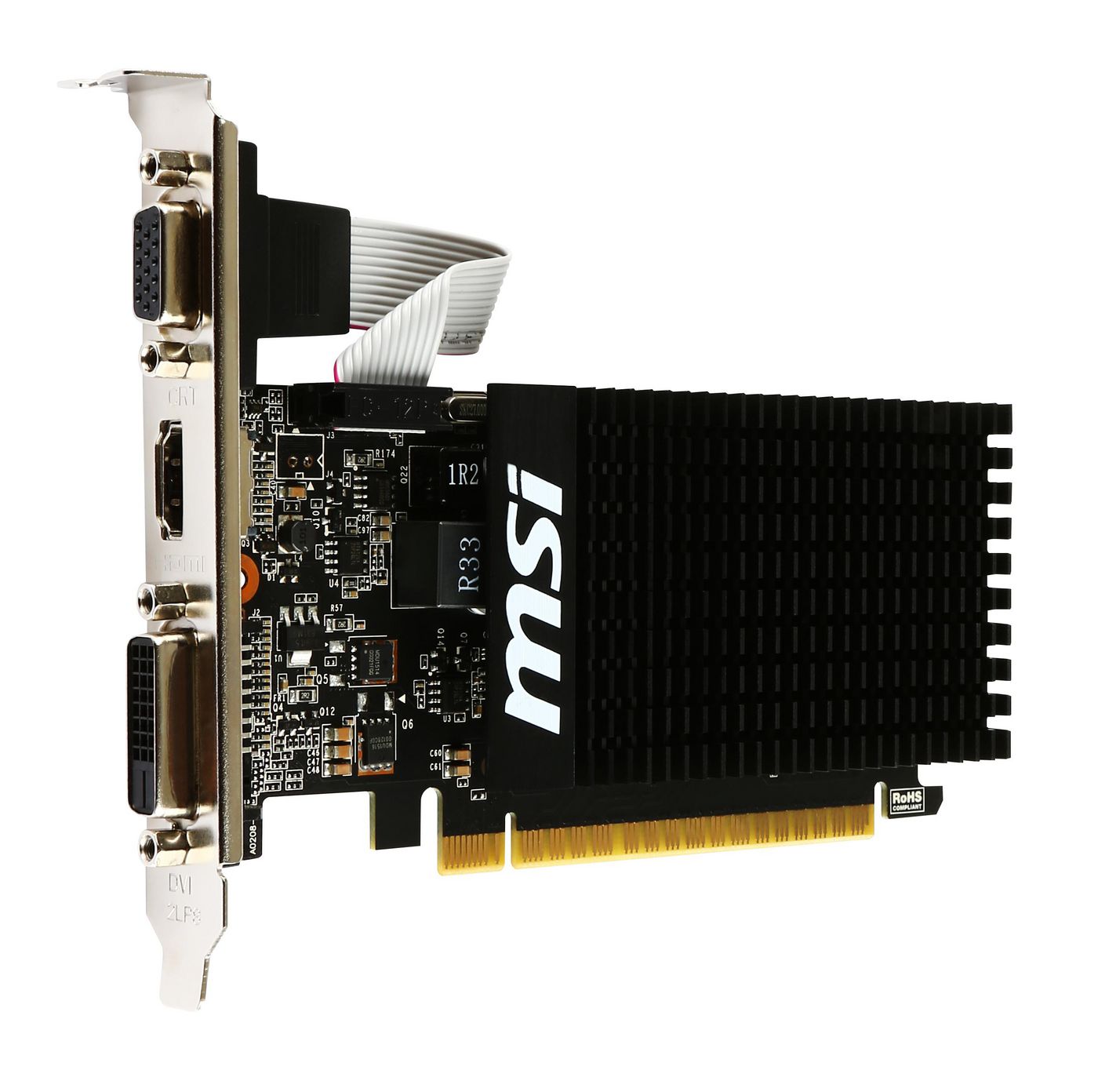 MSI G7102D3HP scheda video NVIDIA GeForce GT 710 2 GB GDDR3