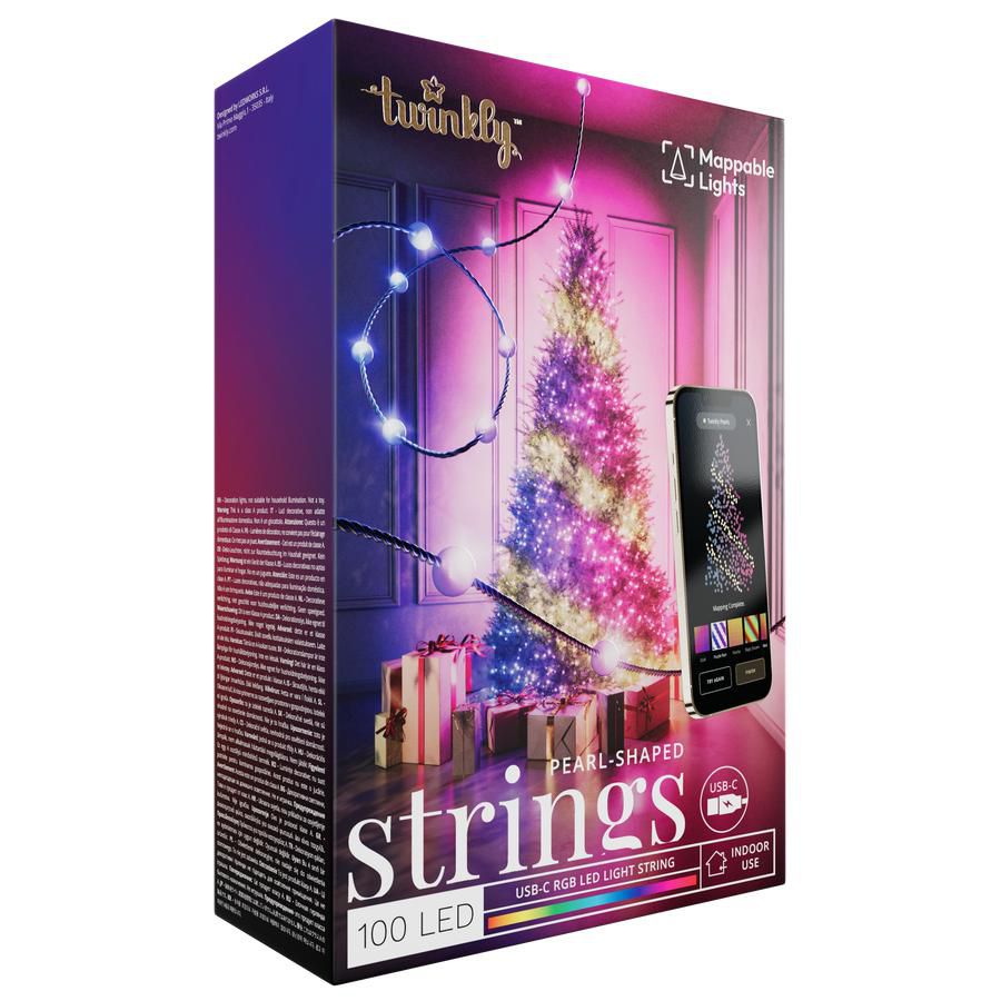 Twinkly TWKP200RGB-G W129024066 Strings Usb-C Pearls Smart 