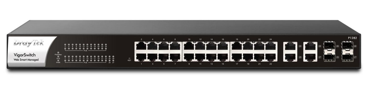 Draytek VSP1282-K W129024264 P1282 VigorSwitch 24-Port 