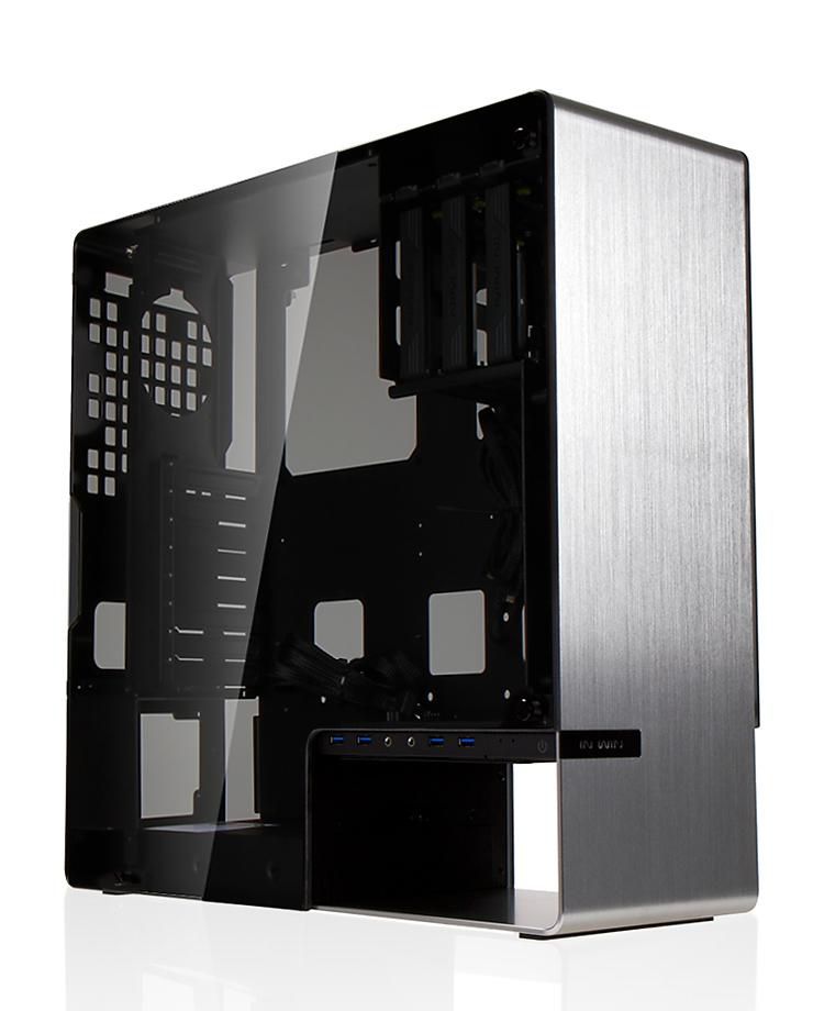 In-Win 904 PLUS SILVER W129035923 904 Plus Midi Tower Silver 