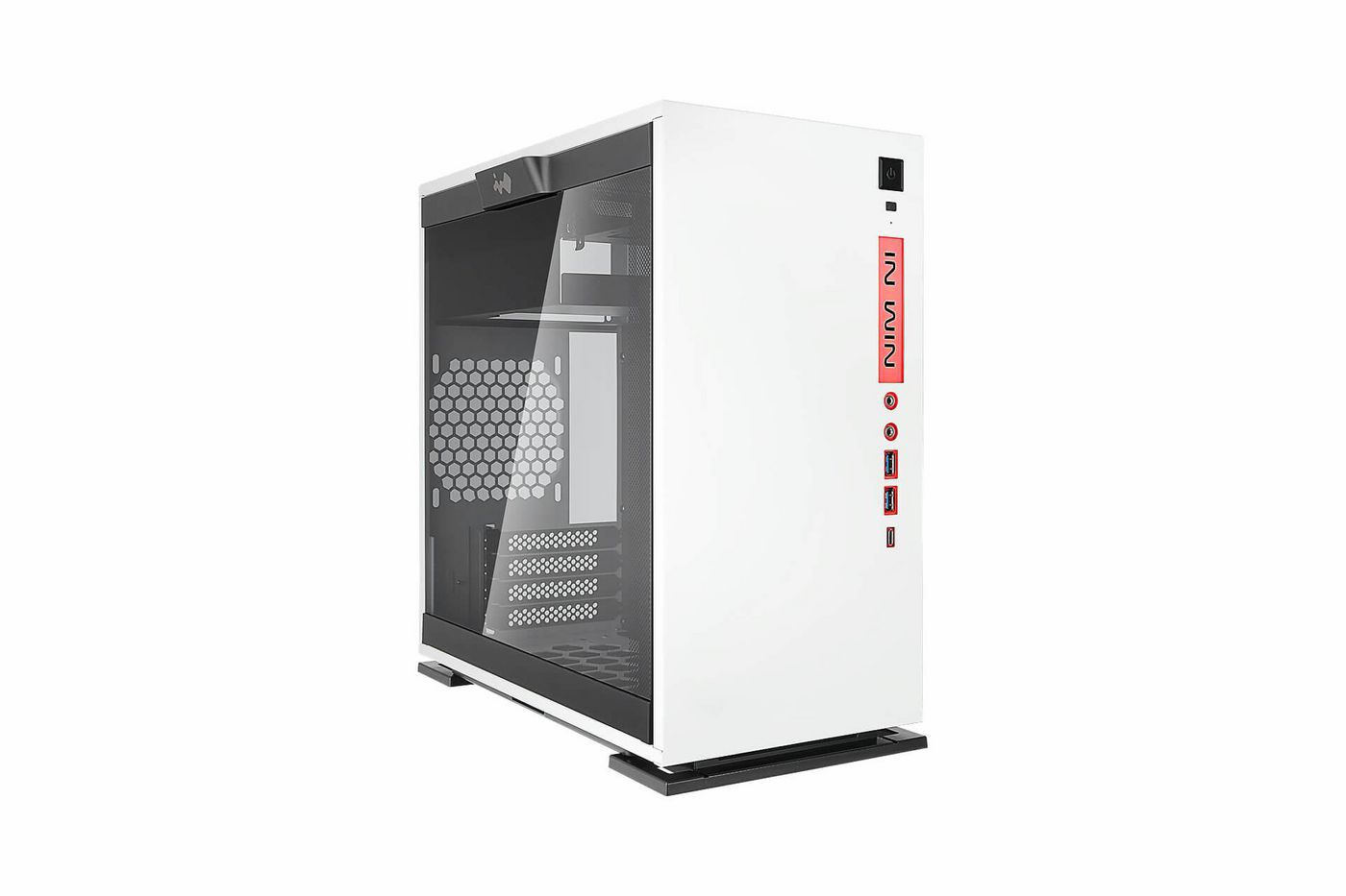 In-Win 301C WHITE W129036819 Computer Case Mini Tower 