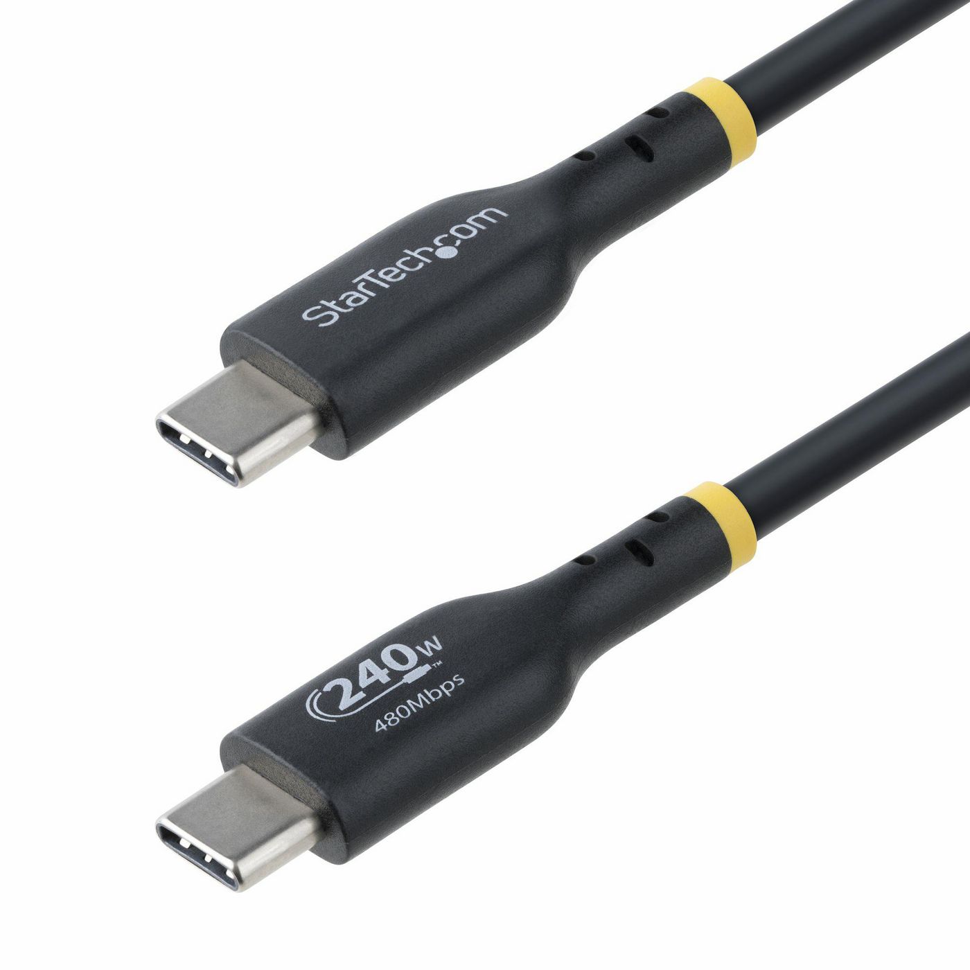 StarTech.com Cavo di Ricarica USB-C da 3m, cavo USB-C certificato USB-IF, 240W PD EPR, cavo trasferimento dati USB 2.0 Tipo-C p