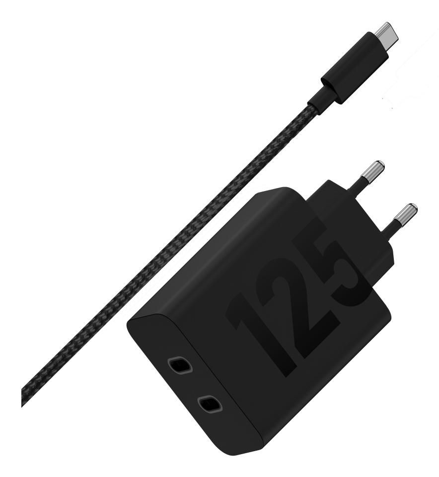 Motorola TurboPower 125W Universale Nero AC Ricarica rapida Interno