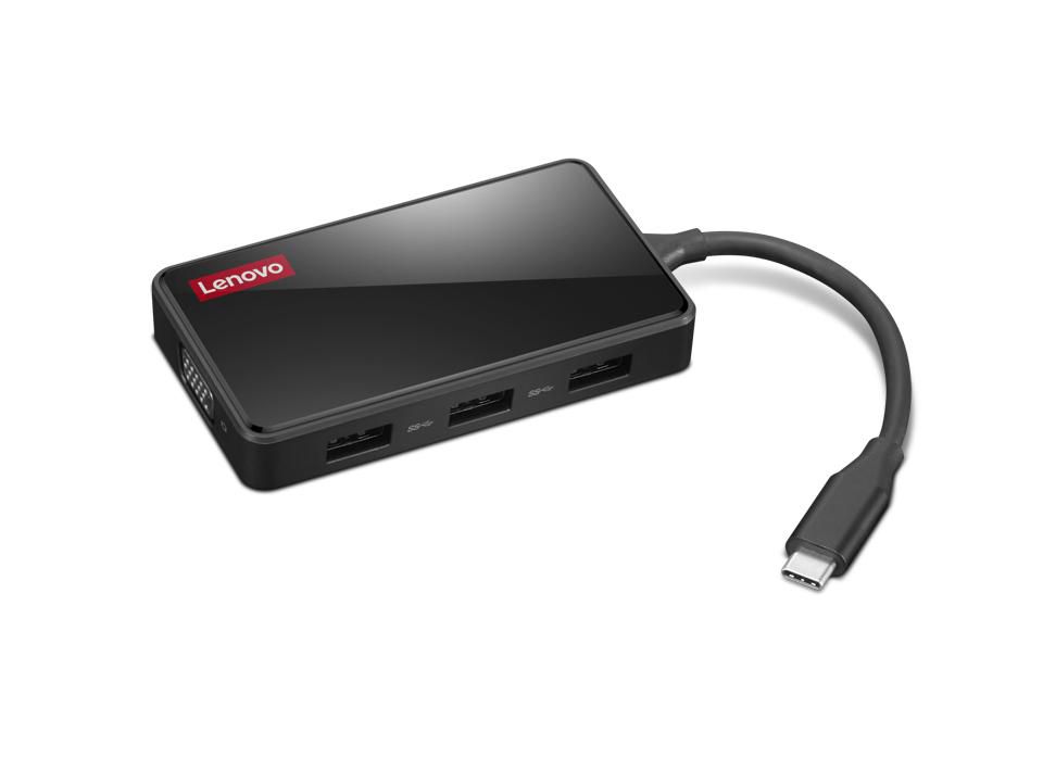 Lenovo GX91M73945 replicatore di porte e docking station per laptop Cablato USB 3.2 Gen 1 (3.1 Gen 1) Type-C Nero