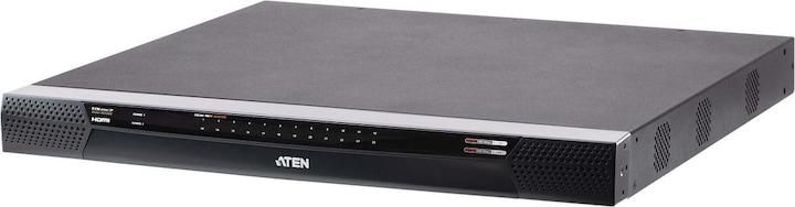 ATEN KN2124VB-AX-G switch per keyboard-video-mouse (kvm) Montaggio rack Metallico