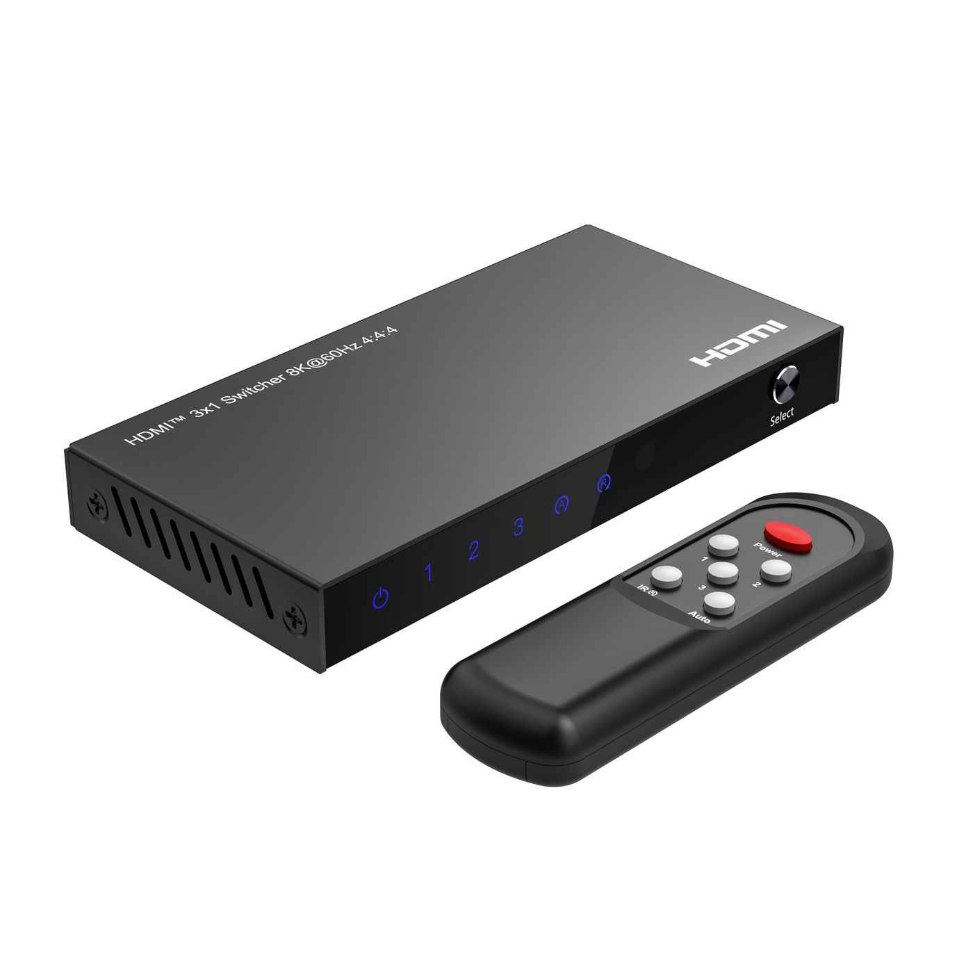 8K@60Hz HDMI Switch 3x1, HDCP - 2.3, w/ Remote control - Warranty: 300M