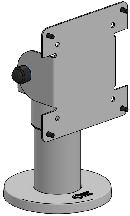 100mm Pole, Topmount and VESA 