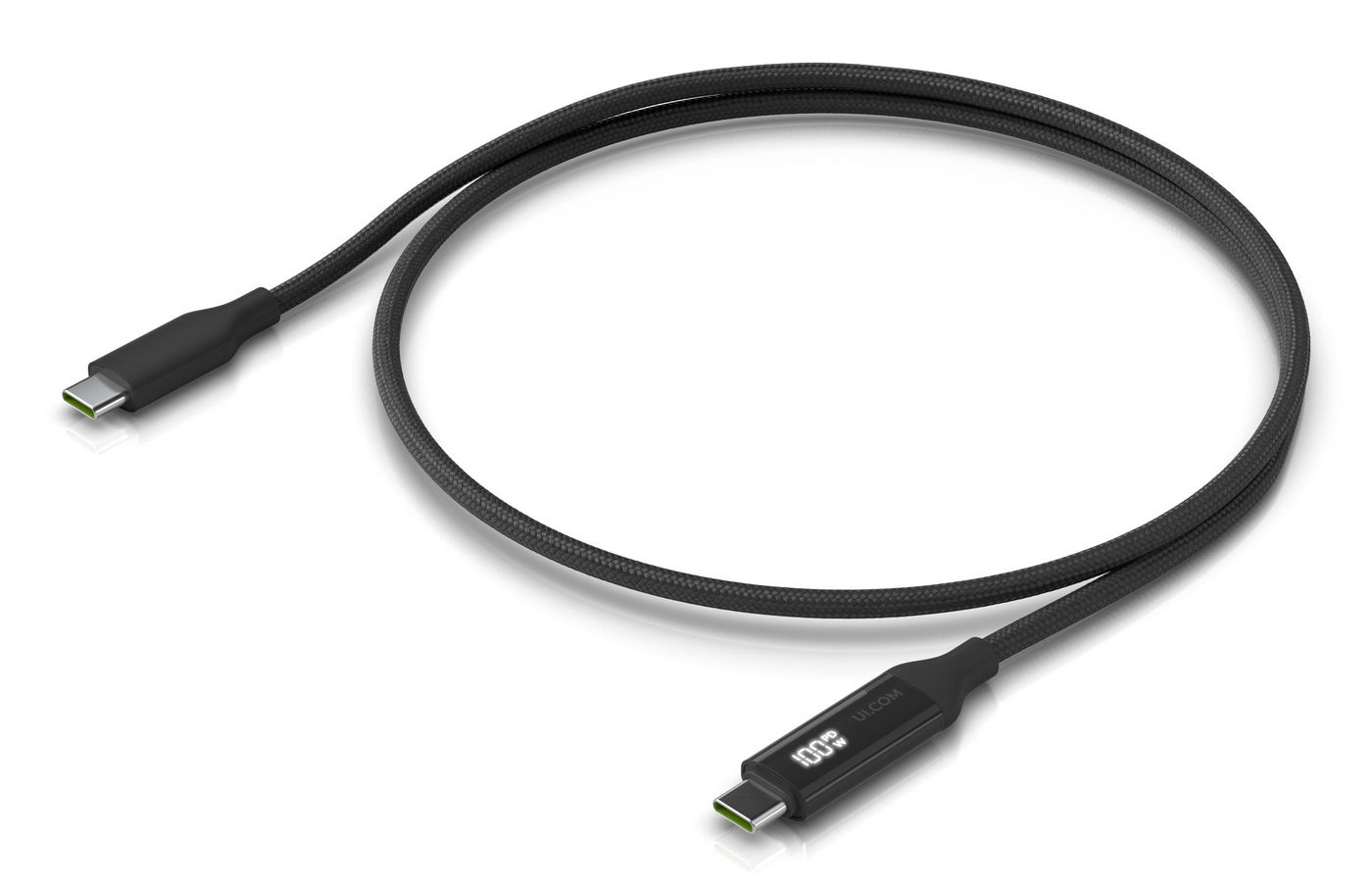 Braided power and data cable