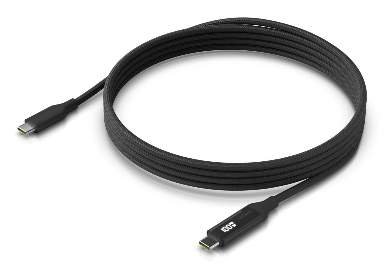 Braided power and data cable