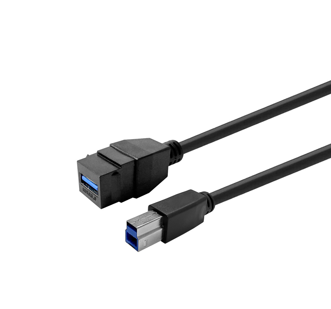 Keystone Black USB3,0 - A-Female to USB3,0 B-Male - Warranty: 144M