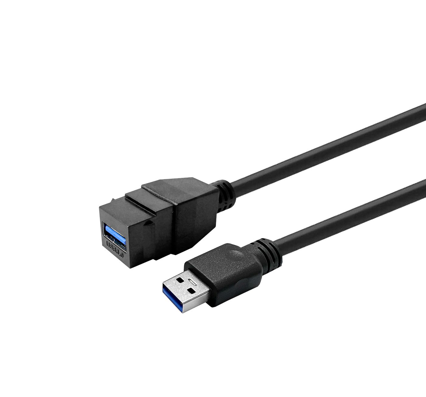 Keystone Black USB3,0 - A-Female to USB3,0 A-Male - Warranty: 144M